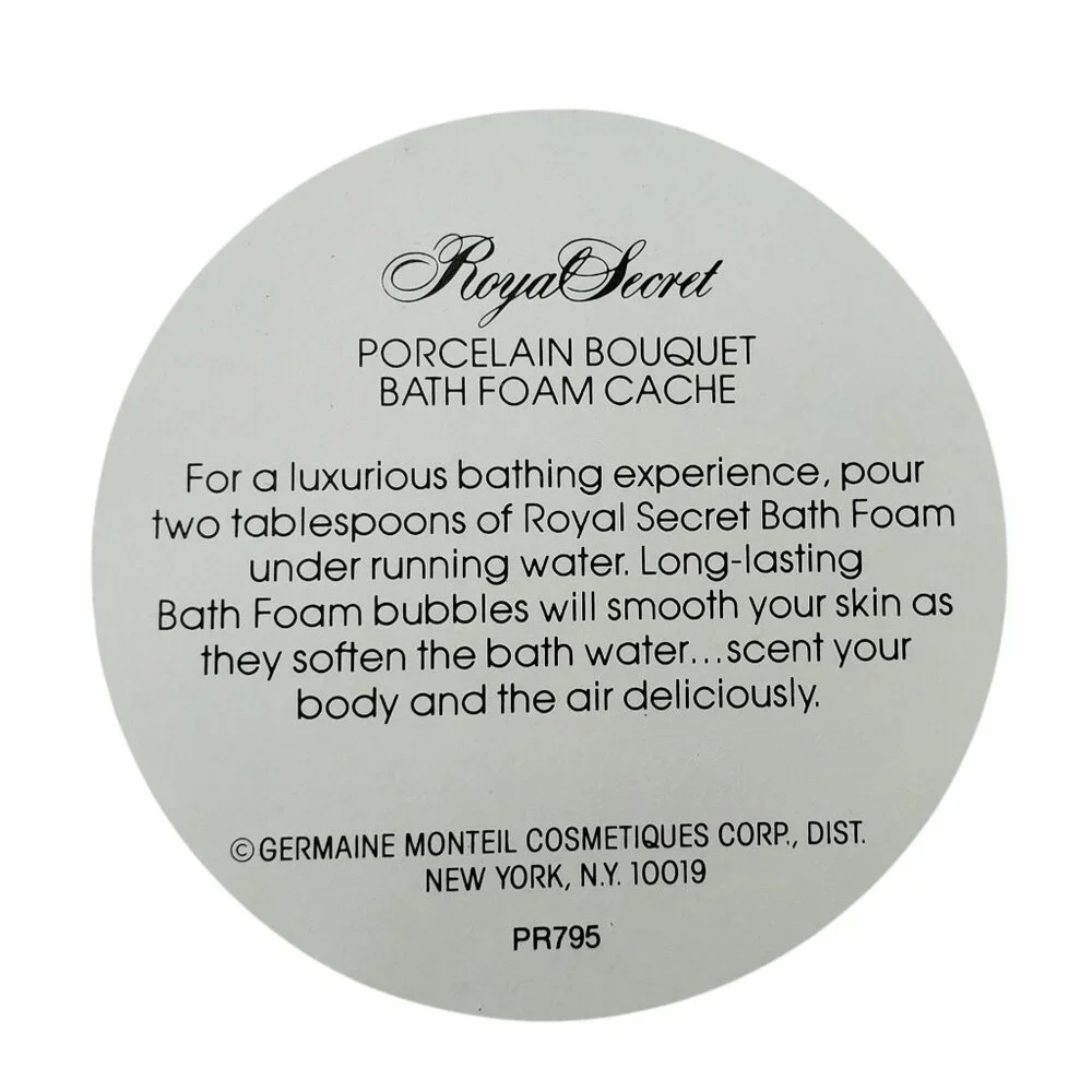 Vintage‎ Royal Secret Porcelain Bath Powder Cache 6.5oz Sealed Germaine Monteil